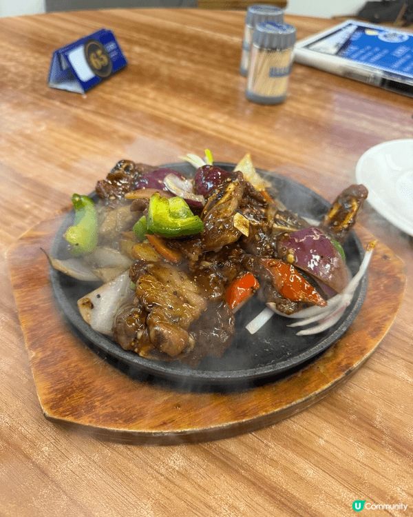 啫啫🐔煲,黑椒🐮仔骨,魚香茄子🍆,夠入味又野味!配炒西蘭花🥦...