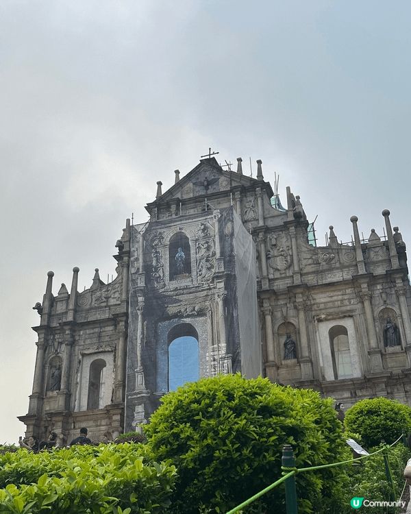 去澳門一定要去大三巴打卡，旅遊塔可以離遠欣賞同埋打卡，最緊要...