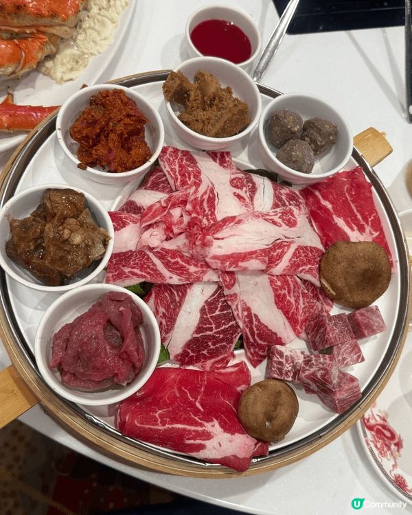 稻香打邊爐，一家人食飯，長腳蟹好抵食
