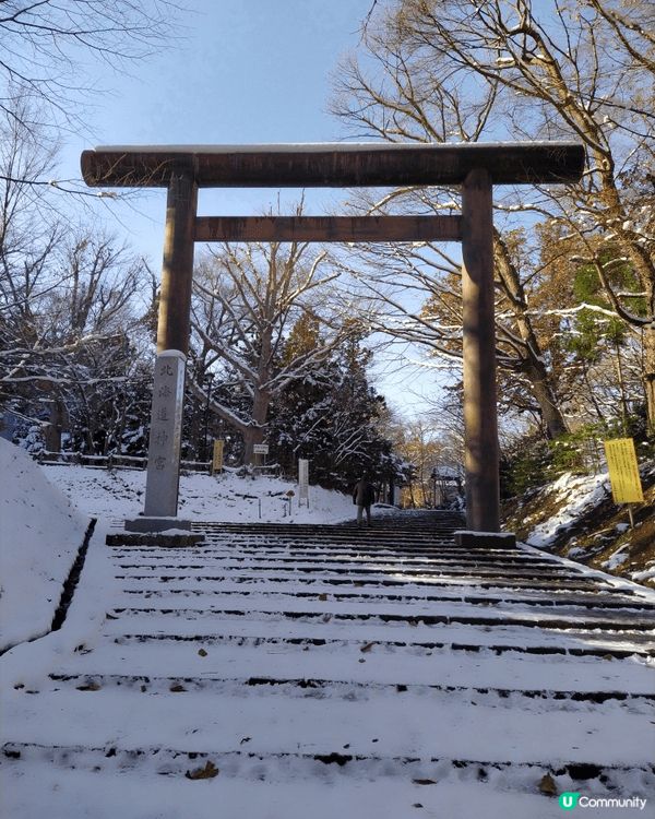 秋天同冬天結合嘅北海道。就會睇到一d靚景。紅葉銀杏加雪景。簡...