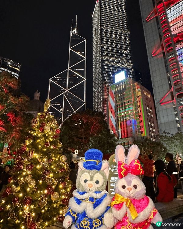 中環皇后像廣場及aia將會是今年最有聖誕氣氛的地點🙈