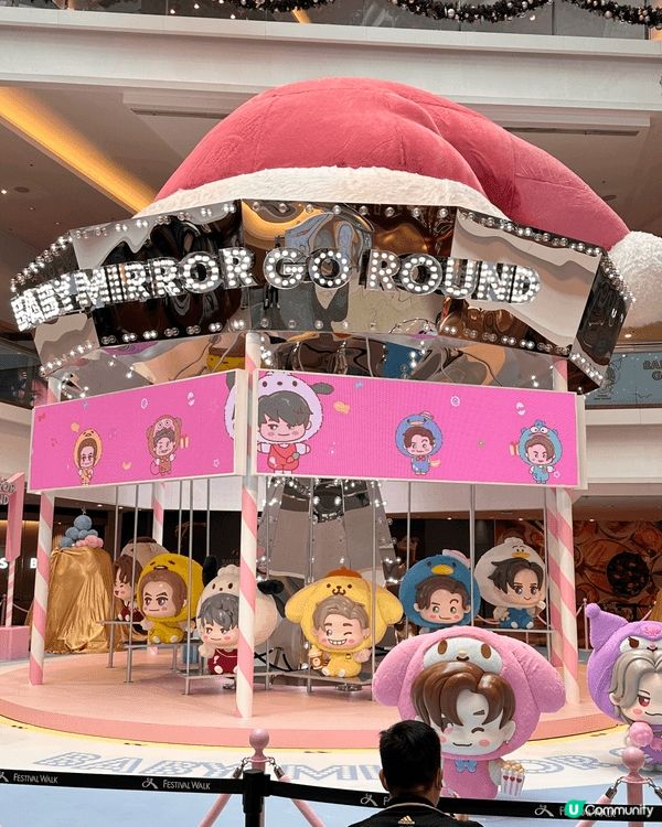 又一城有Mirror x sanrio 聖誕節佈置場景可以打...