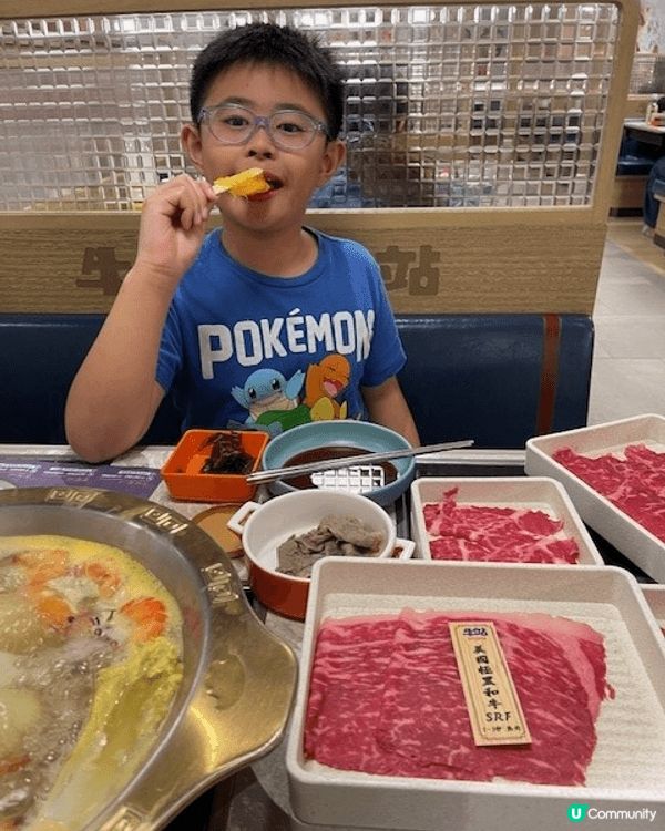 牛站任食火鍋，有原個芒果冰條及Häagen-Dazs雪糕，大...