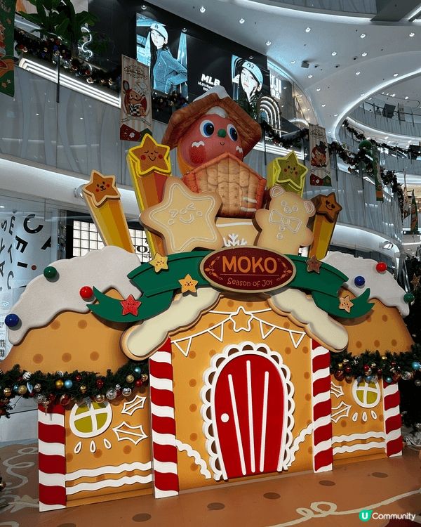 旺角Moko今年的聖誕裝飾是Pop mart很受歡迎的IP星...