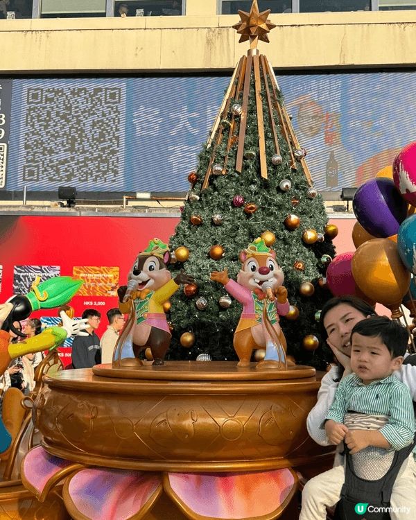 呢個係喺尖沙咀海港城影既聖誕燈飾，今年係Disney20周年...