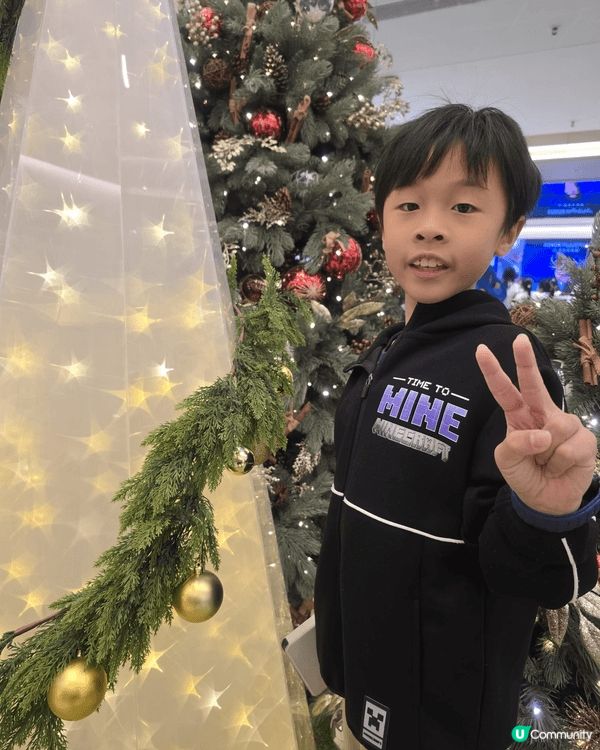 聖誕樹唔一定係綠色, 白色都可以好靚㗎~~~