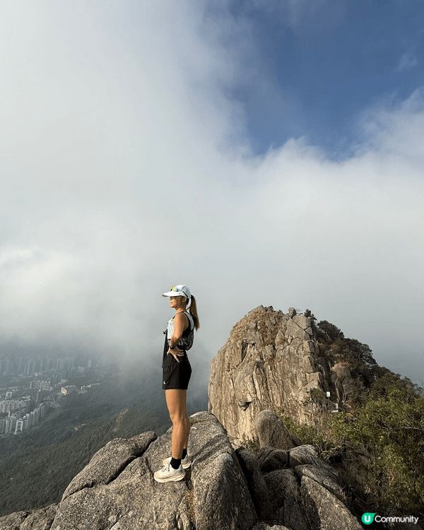 獅子山山頂是我每天早晨必到的打卡點，行完一圈再上班，特別精神...