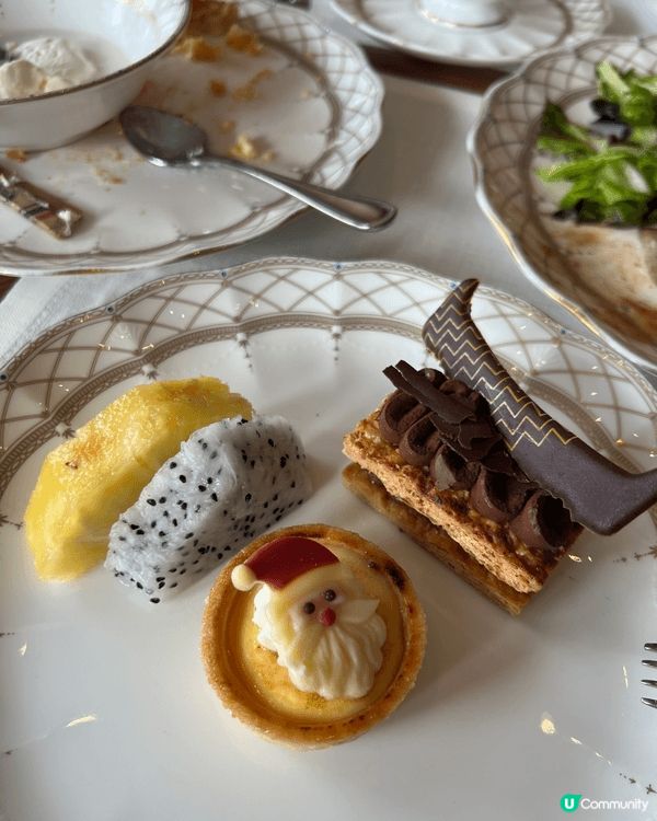 聖誕節一班同事一齊去Grand Hyatt 食lunch b...