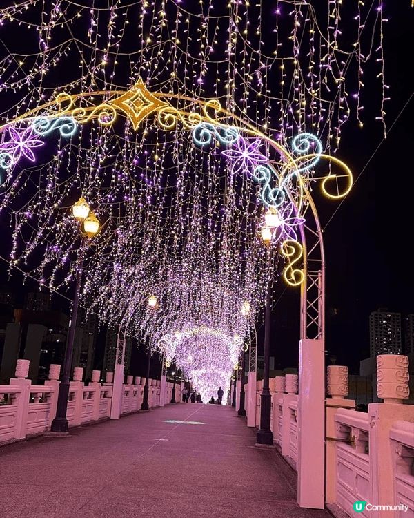 沙田瀝源橋，每年聖誕都會去影靚相，對於住新界北又湊住小朋友嘅...