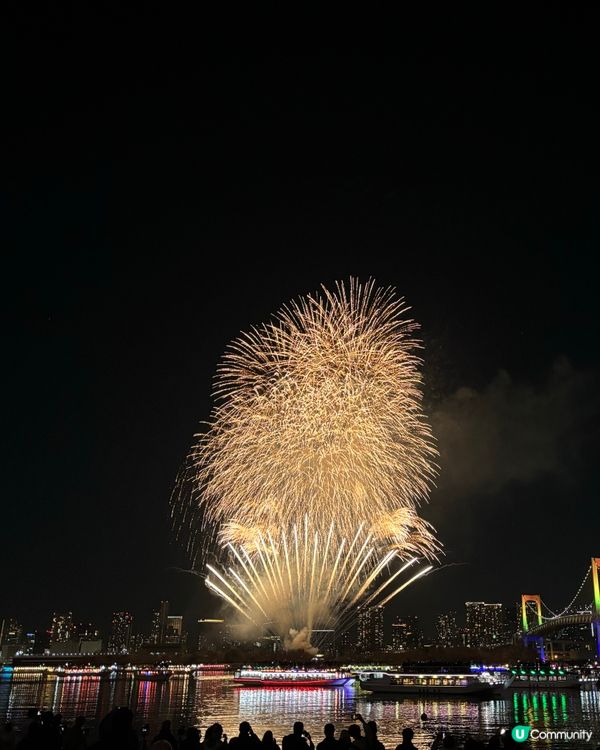東京台場煙花！浪漫海邊超精彩🎆✨