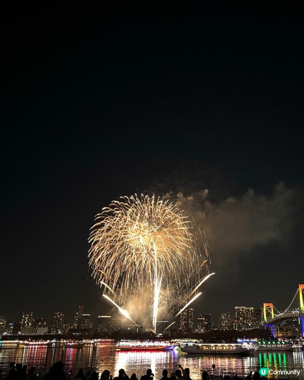 東京台場煙花！浪漫海邊超精彩🎆✨
