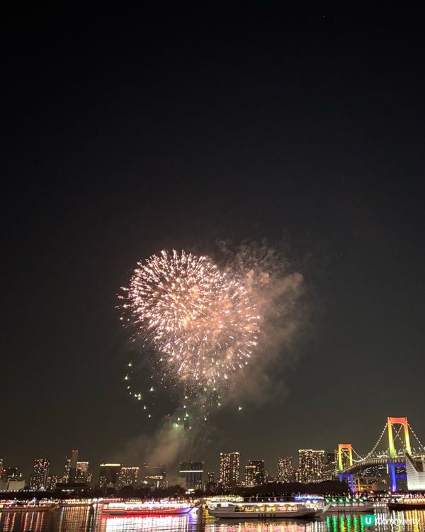 東京台場煙花！浪漫海邊超精彩🎆✨