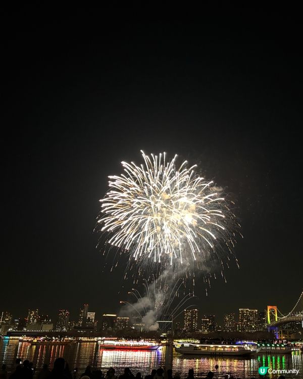 東京台場煙花！浪漫海邊超精彩🎆✨