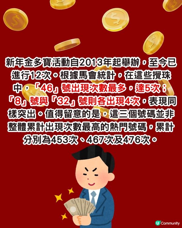 六合彩1億新年金多寶！即睇幸運中獎號碼！附中獎率較高方法