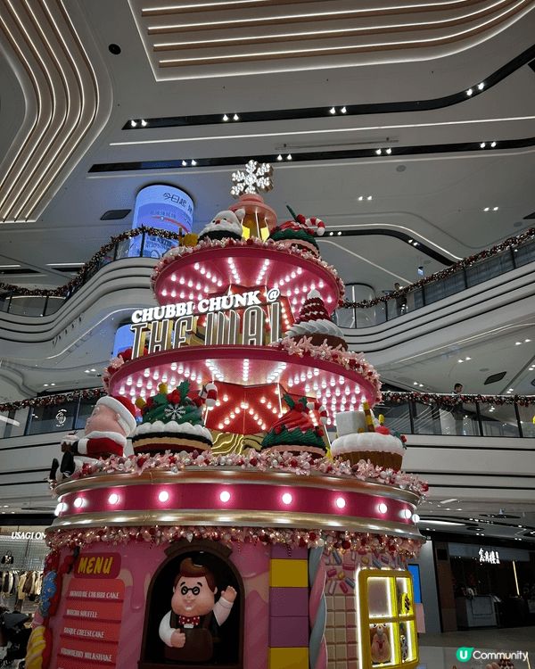 大圍沙田兩站一起逛 住附近的先睹商場節日佈置 同是紅色調 新...