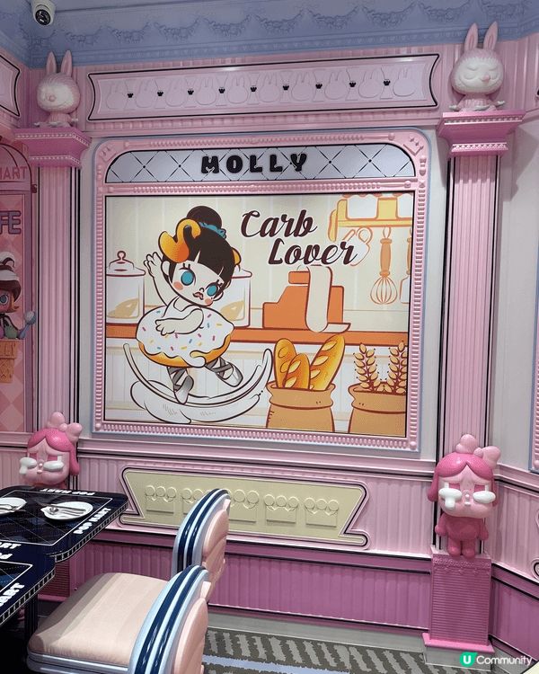 泰國曼谷pop mart cafe,在夢幻又可愛的咖啡廳品嚐...