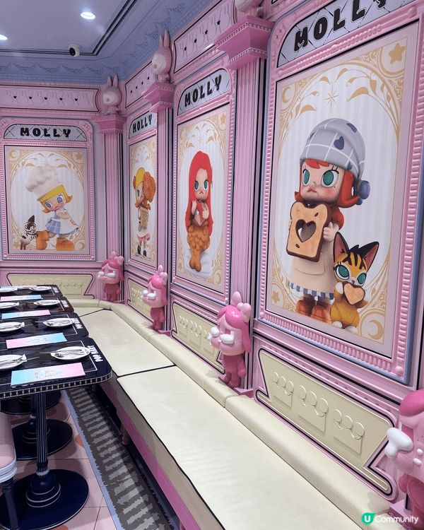 泰國曼谷pop mart cafe,在夢幻又可愛的咖啡廳品嚐...