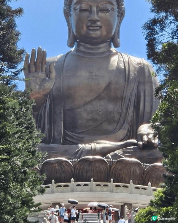 之前同屋企人齊齊去大嶼山拜大佛，然後去登彌勒山，呼吸新鮮空氣...