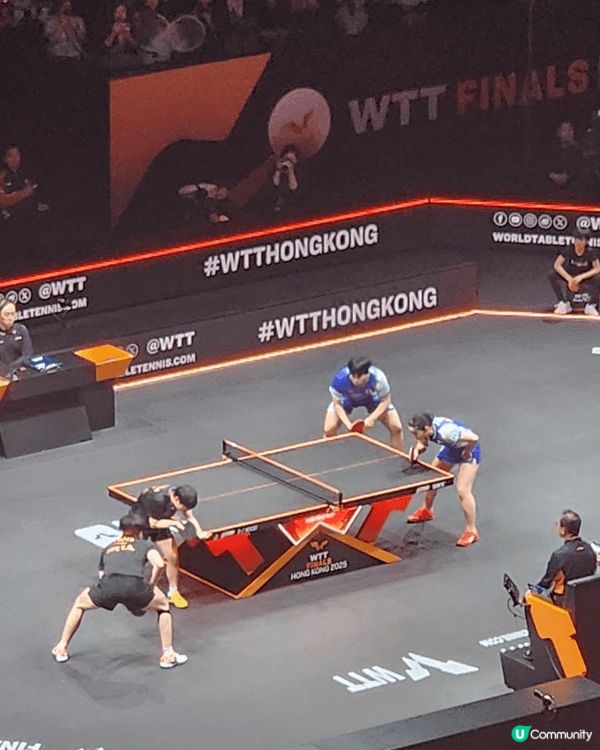 上個星期六去咗香港舉行嘅 WTT Finals，現場氣氛真係...