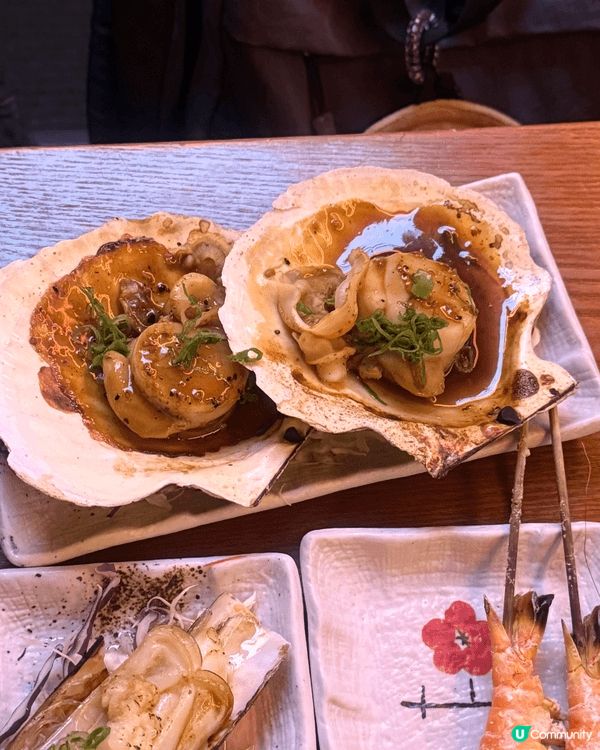 好吃在銅鑼灣的串燒店，海鮮超新鮮，味道超濃，不會淡而無味，蝦...