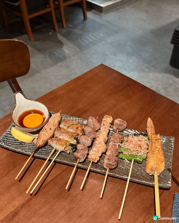 推薦之選💛炭火燒拼盤6串($180)