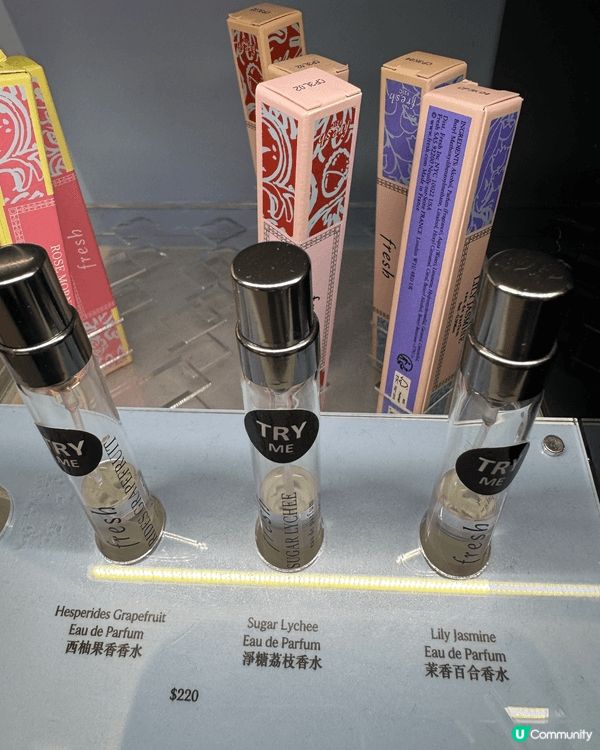 最近愛用Fresh 輕便香水，好方便，可以擺落小手袋；有幾種...