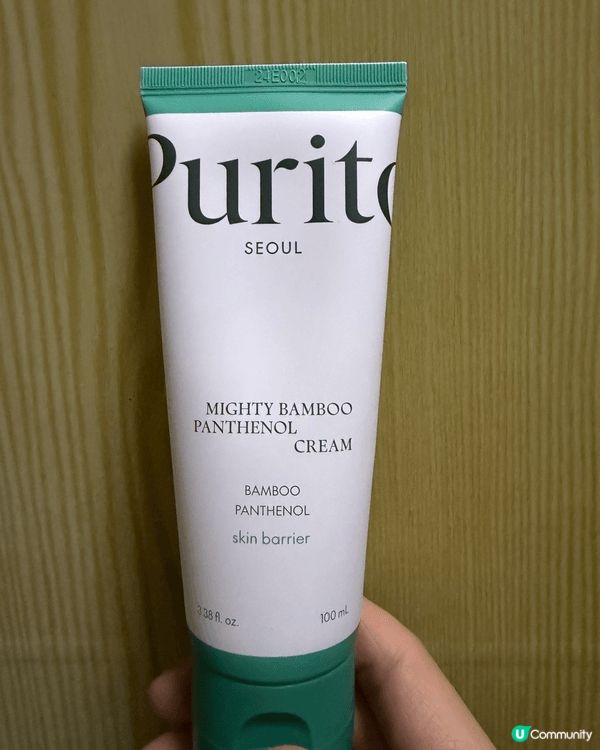 Purito Seoul 強力竹萃泛醇乳霜，質地清爽不油膩，...