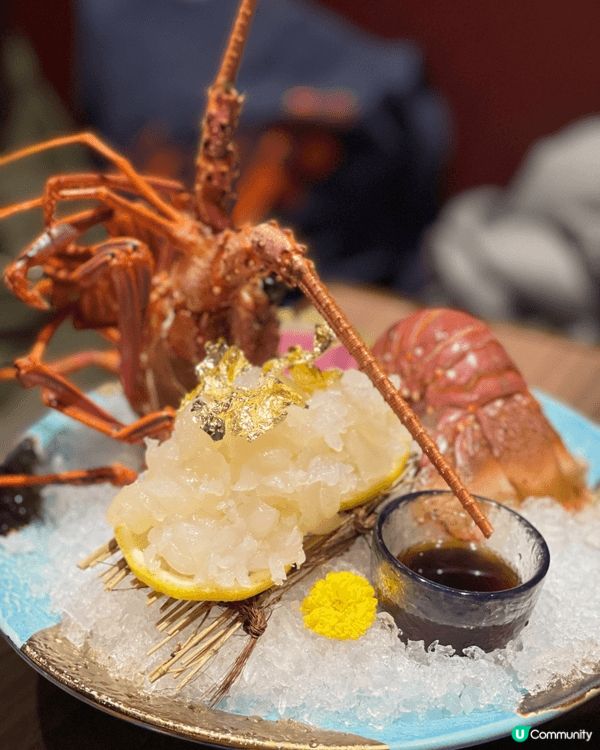 活伊勢龍蝦刺身（堂食6折割 $398 ）