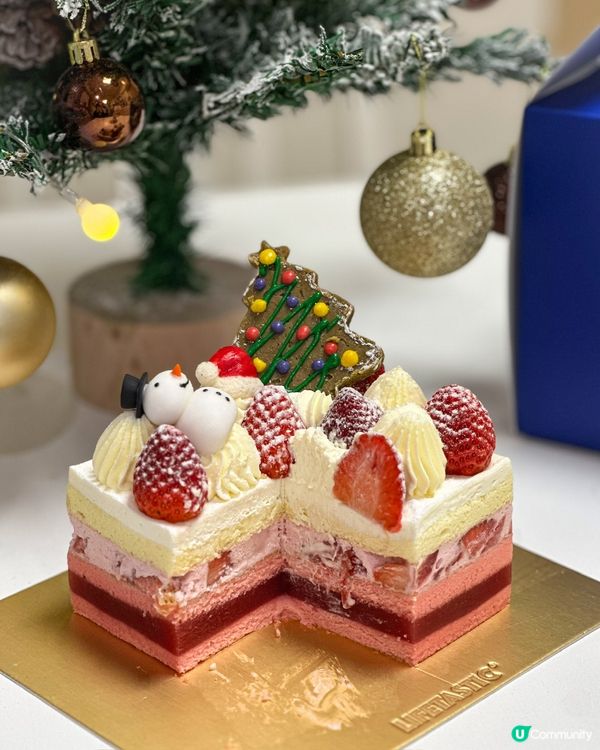 ✨ 低糖草莓聖誕蛋糕🎂
