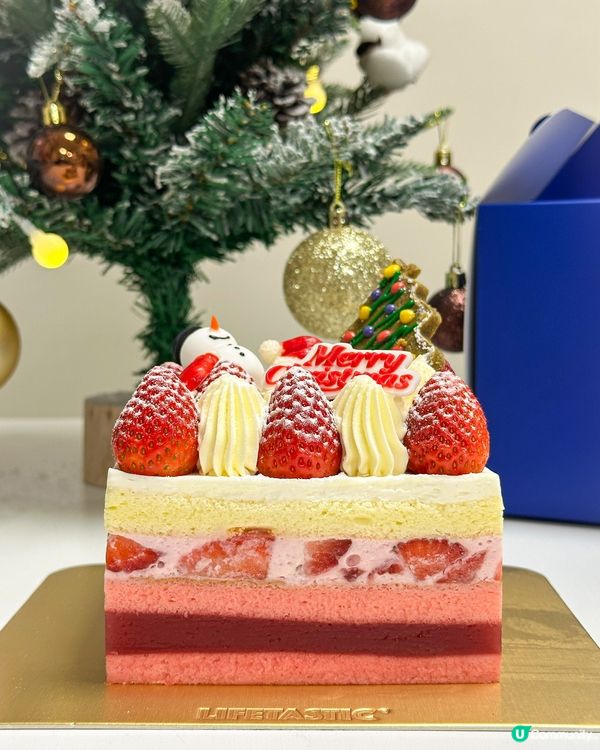 ✨ 低糖草莓聖誕蛋糕🎂