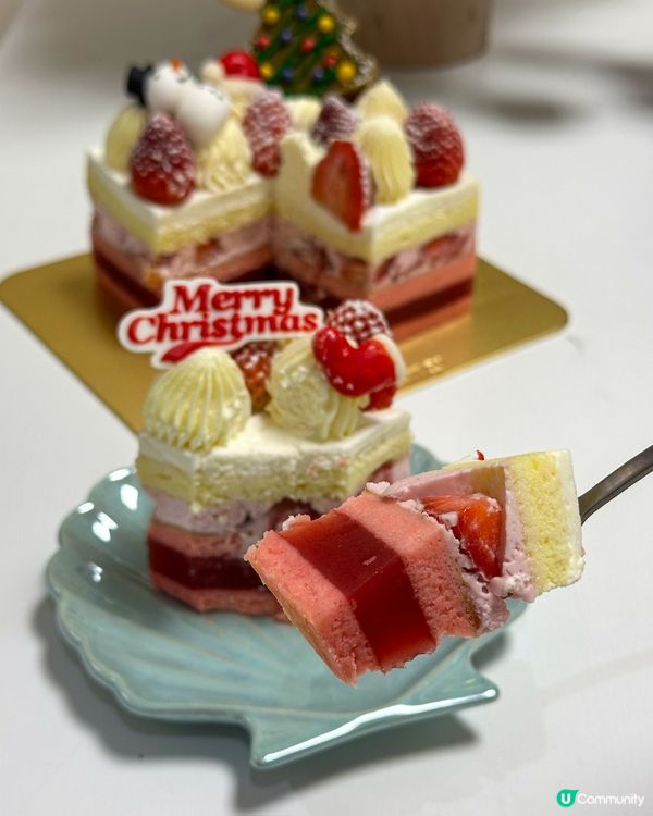 ✨ 低糖草莓聖誕蛋糕🎂