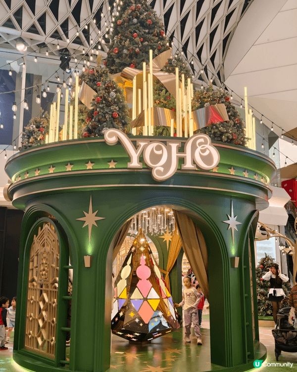 每年最期待的節日聖誕節到啦，元朗yoho mall 的佈置很...