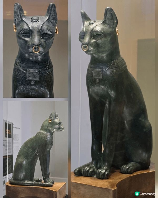 到倫敦英國博物館參觀，館內展出大量世界各地文物，其中以埃及的...