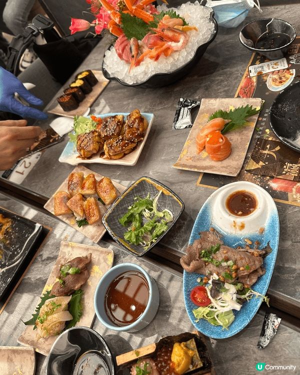 過節同家人去食荃灣極大瀛喜，好多野食，和牛正，龍蝦都ok，拖...