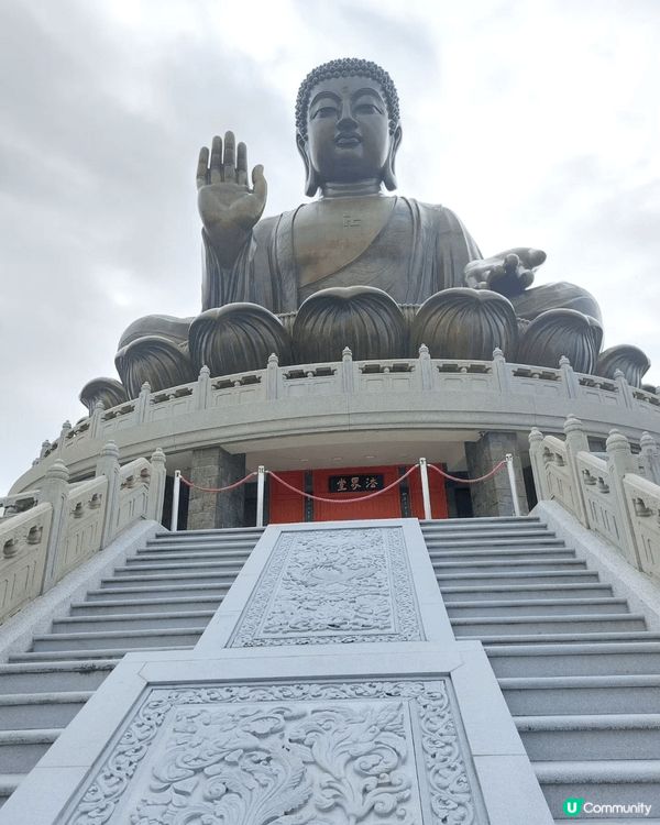 難得一天假期，去大佛行伸展筋骨身體好，看見大佛心情自然暢順，...