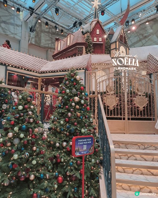 landmark聖誕裝飾， 滿漂亮的，但如果要上去拍照就要花...