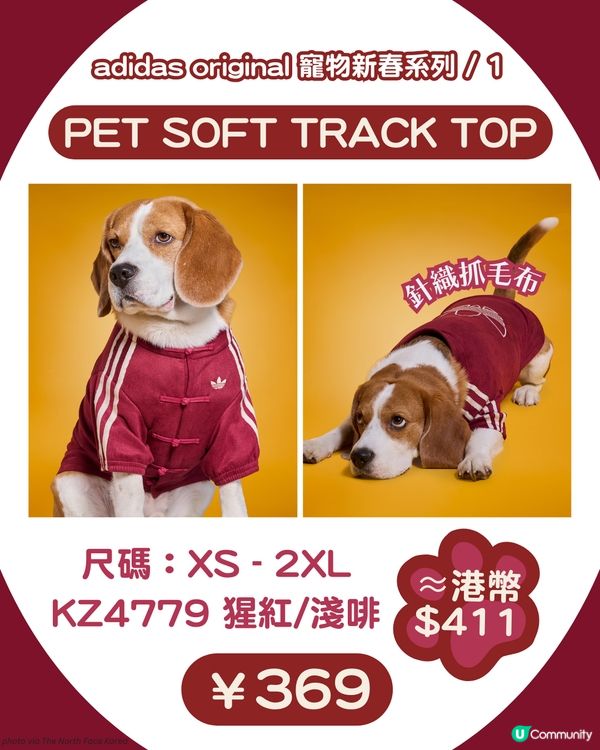 🐾 馬年必入！adidas Originals 寵物新春系列＋親子裝登場 🧧