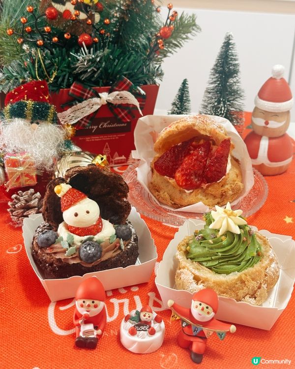 聖誕甜品打卡📸！西樹泡芙🎄勁可愛😋！