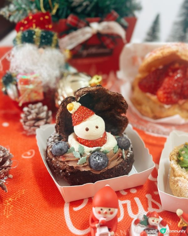 聖誕甜品打卡📸！西樹泡芙🎄勁可愛😋！