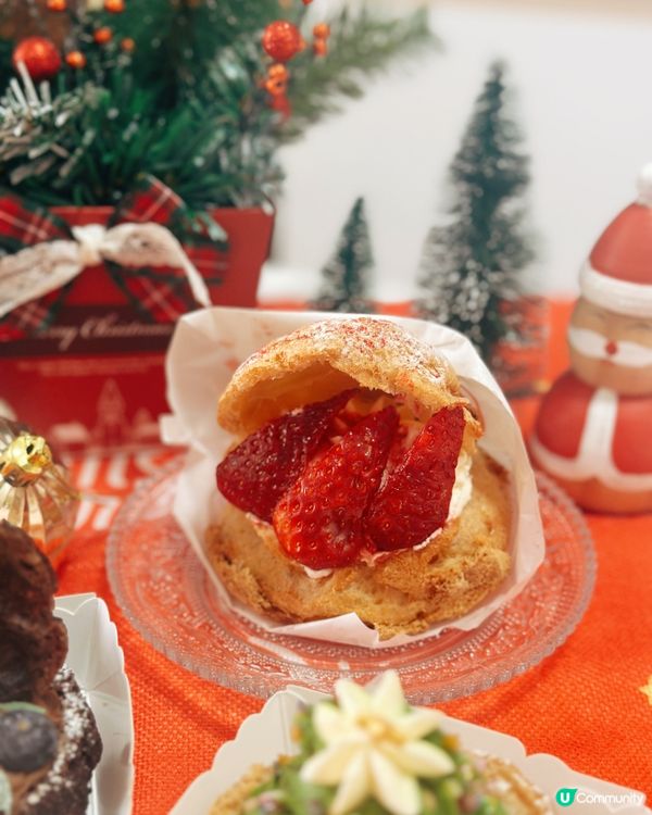 聖誕甜品打卡📸！西樹泡芙🎄勁可愛😋！