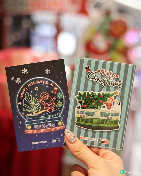 香港機場聖誕限定免費聖誕明信片🎁！夢幻水晶球打卡🤍🩵