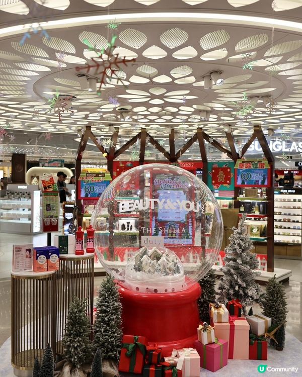 香港機場聖誕限定免費聖誕明信片🎁！夢幻水晶球打卡🤍🩵