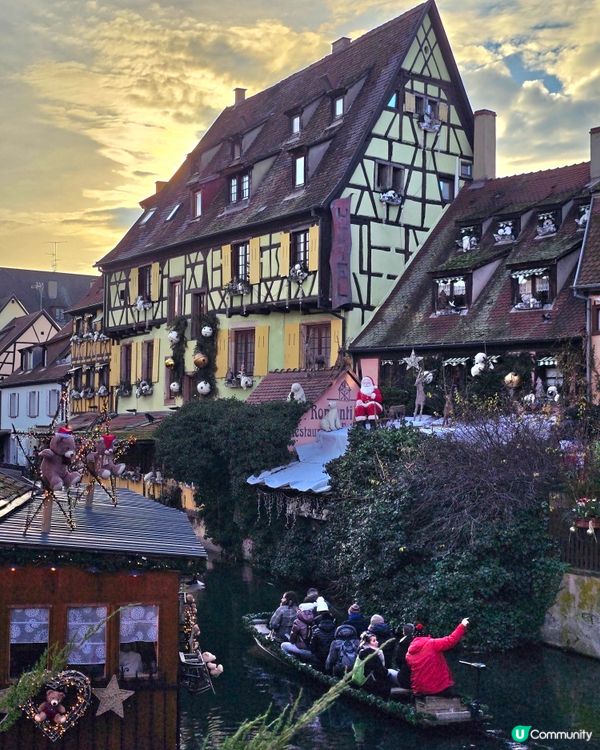 科爾馬🎄小威尼斯，聖誕燈飾超夢幻！✨