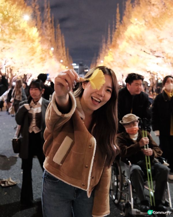 銀杏大道+聖誕市集🎄！雙重滿足🤩！