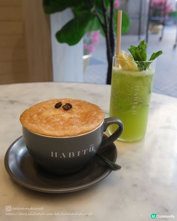 【吃下大角咀】悠閒白色cafe美味卷卷意粉 - HABITŪ table