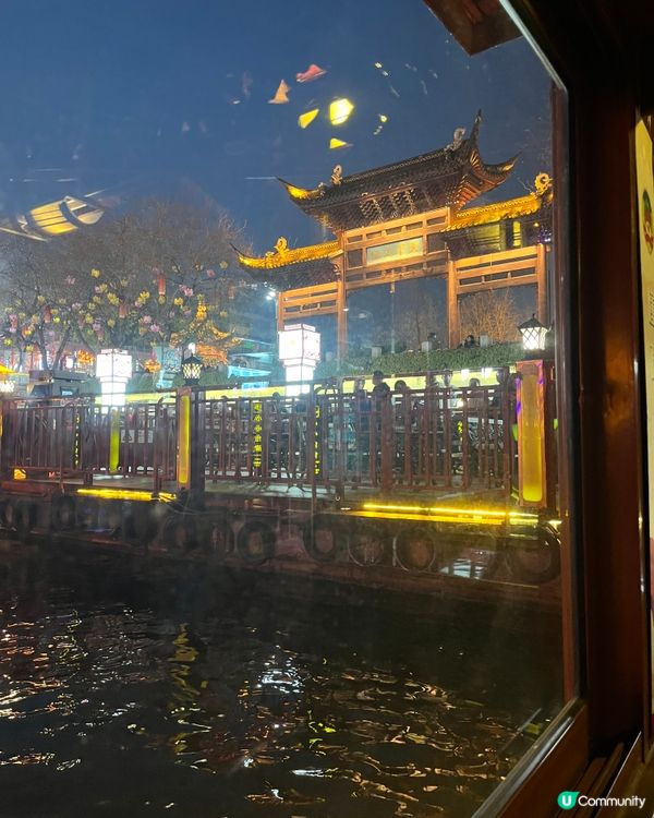 1. 南京秦淮河遊船記！新年燈飾嚇親我😱！ #南京 #秦淮河