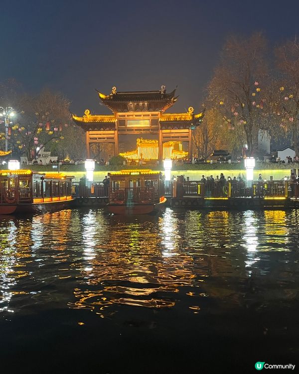 1. 南京秦淮河遊船記！新年燈飾嚇親我😱！ #南京 #秦淮河