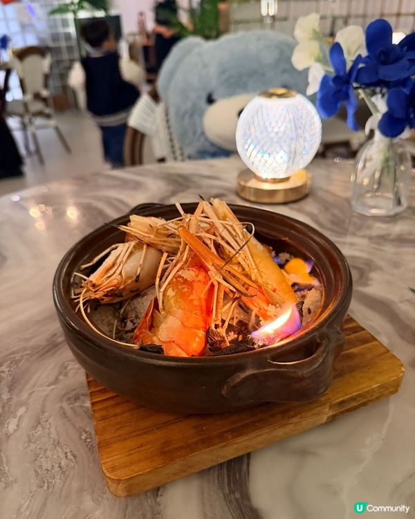 今日西餐大滿足！生蠔、蝦、龍蝦飯🤤