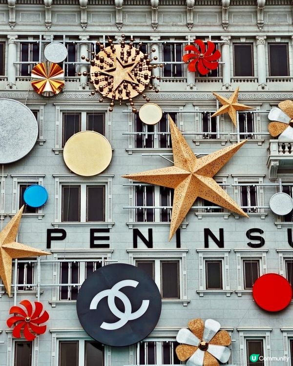 半島酒店CHANEL聖誕燈飾