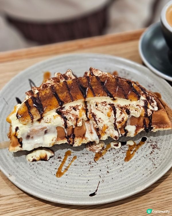 Tiramisu 好食👍🏻 香蕉朱古力窩夫伏左